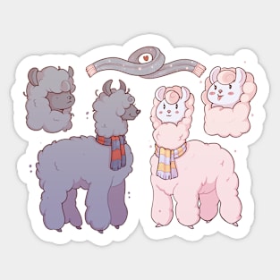 Llama Pack Sticker